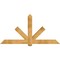 Ekena Millwork Kennewick Rough Sawn Timber Gable Bracket, Western Red Cedar, 84"W x 42"H x 2"D x 6"F, 12/12 Pitch GBW084X42X0206KEN00RWR - alternate 1